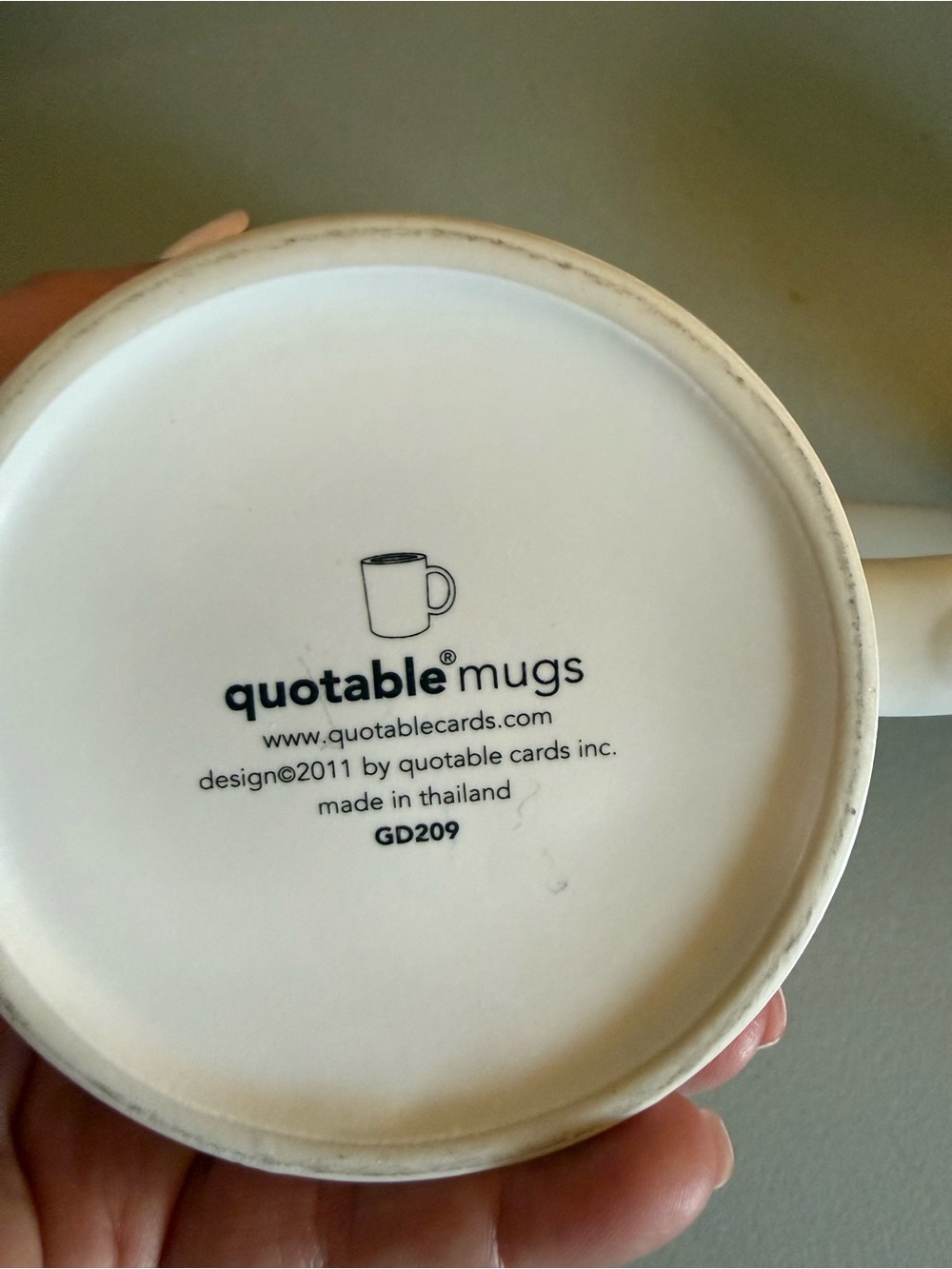 YOU ROCK White Ceramic Mug — Bold Black Lettering - Picture 2 of 3